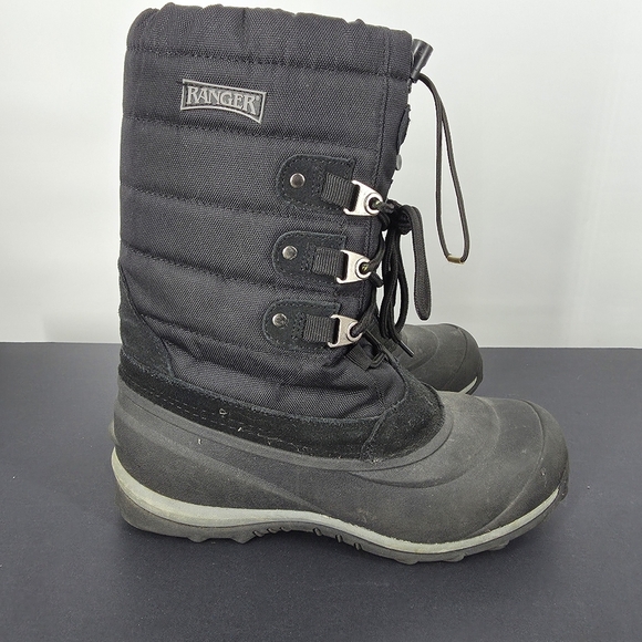 Ranger Men\'s Size 6 Winter Boots Black Tundra II Waterproof Insulated Snow main image 7